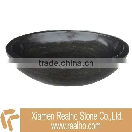 Popular Bianco Carrara marble stone sink with counter basin