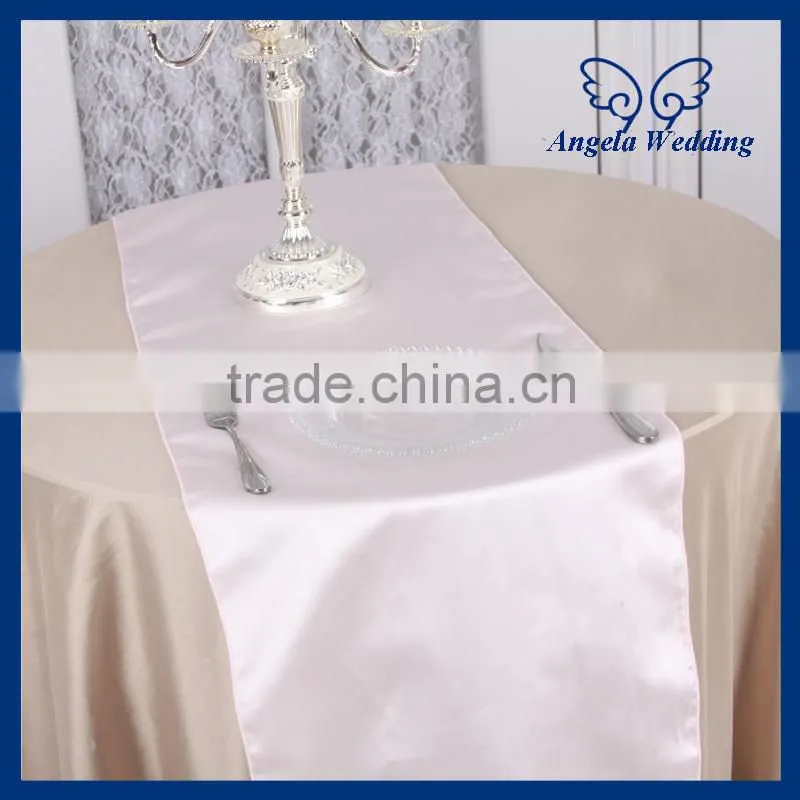 RU016B New 2015 wholesale handmade embroidery wedding burlap table runners With thiny flower
