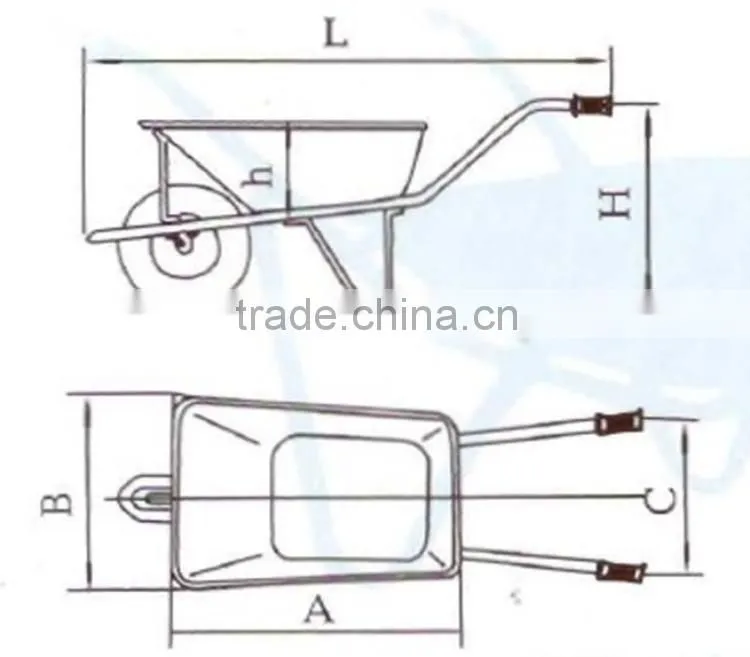 Cheap wheelbarrow tire 3.50 4