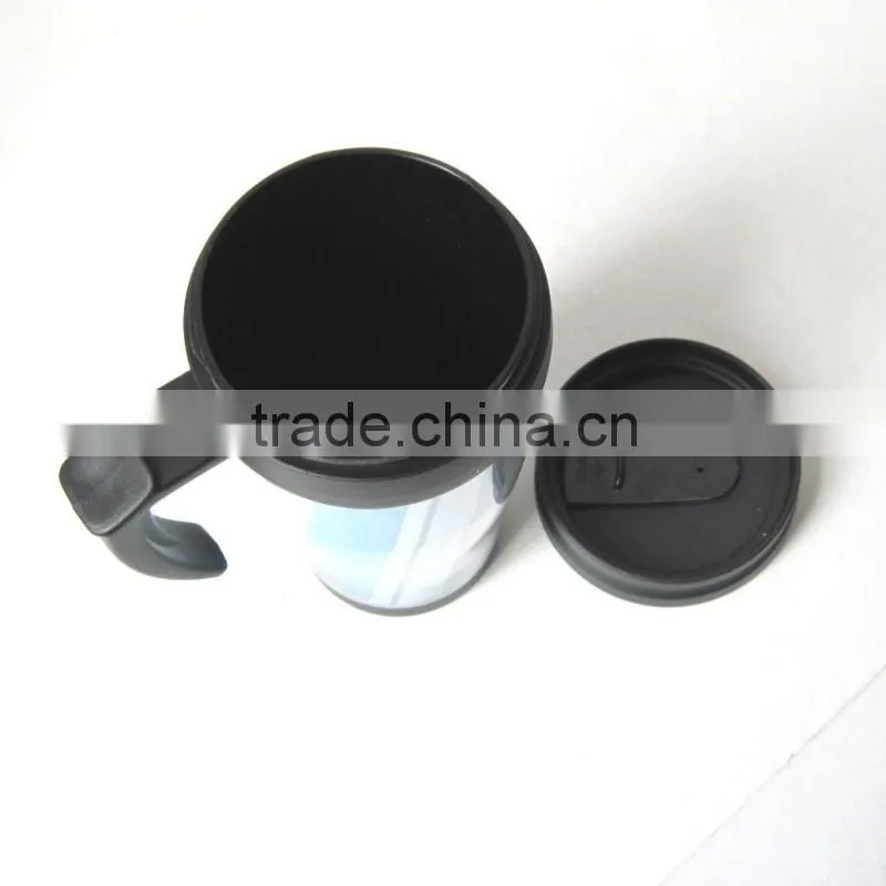 Paper cup with plastic