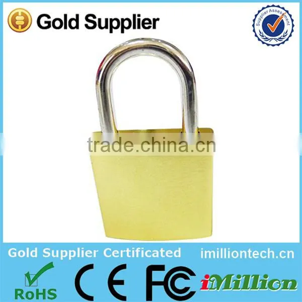 cheap bulk gifts lock usb flash drive 8GB for promotional gift