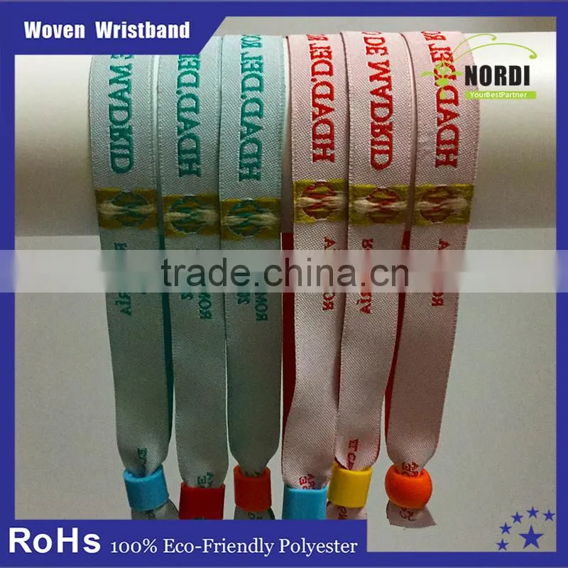 Promotional Eco-friendly Polyester Woven Bracelet&rfid wristband