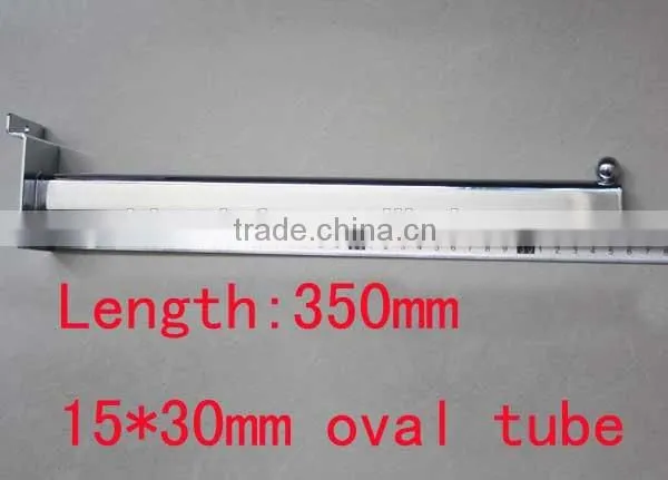 Slatwall clothes hanging bar for supermarket