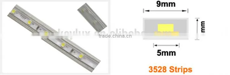 Outdoor Use Tube Around Waterproof SMD3528 110 Volt Led Light Strip