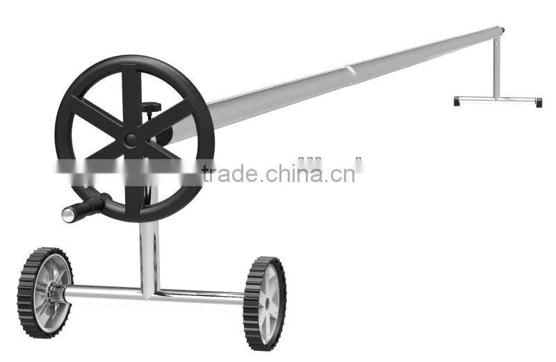 Swimming Pool Cover Roller, In-ground Pool Cover Reel P1820 w/ss frame for aluminium tubes with P1820-1
