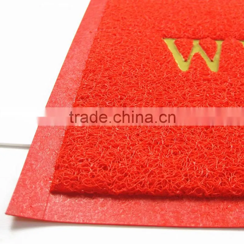 welcome pvc door mat with different colors