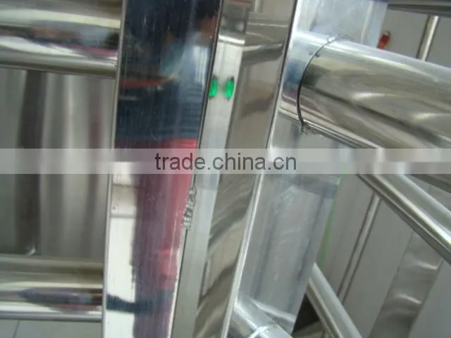 intelligent double lane pedestrian full height rfid turnstile price promotion