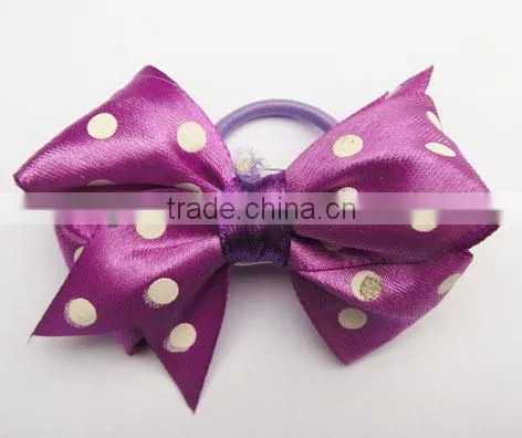 hair wraps polyester ribbon bows fabric pull bows