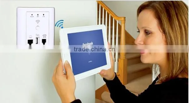 Wall mount wireless access point for hotel room