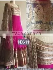 Jaunty Hot Pink Georgette Designer Lehenga Choli/Shop Latest Lehenga Style Sarees