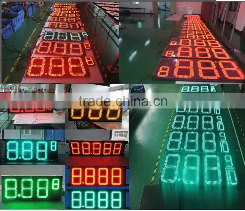 LED gas station price display /sign /board Gas Station Price Sign,Gas Station Led Price Sign,Led 7 Segment Price Signs