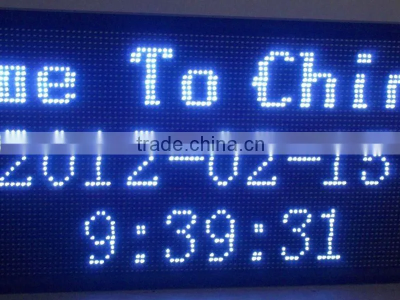 Good Service High Quality P10 Led Scrolling Message Sign /semi outdoor led moving message display sign