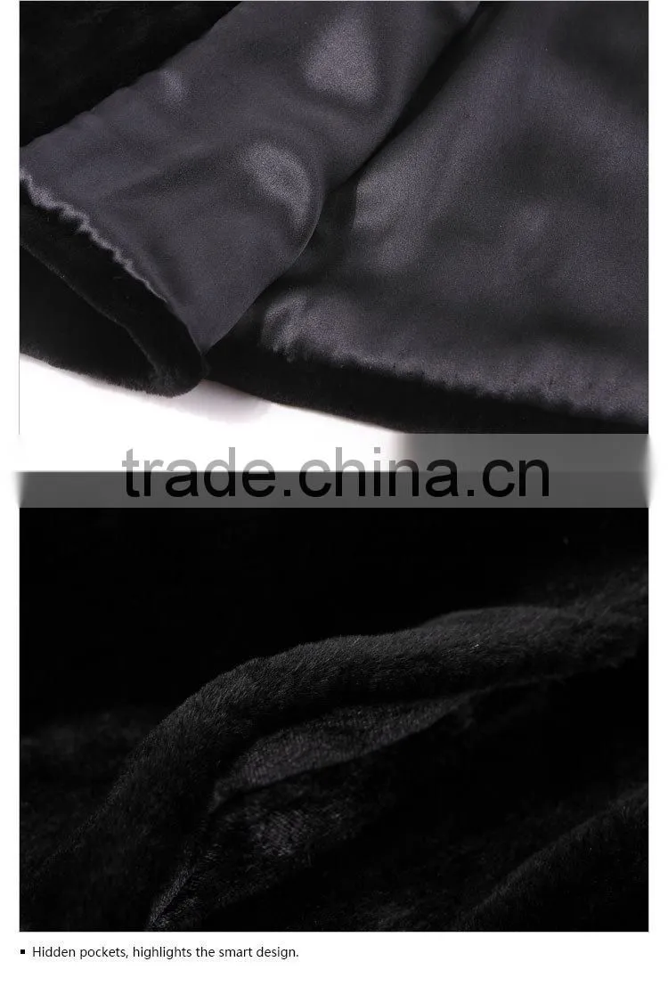 Discout winter long 100% real mink women fur coat for sale