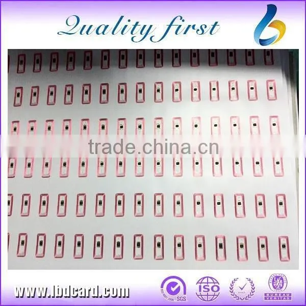 Factory 5*5 or 4*8 UHF RFID Inlay/Impinj M4 Dry Inlay