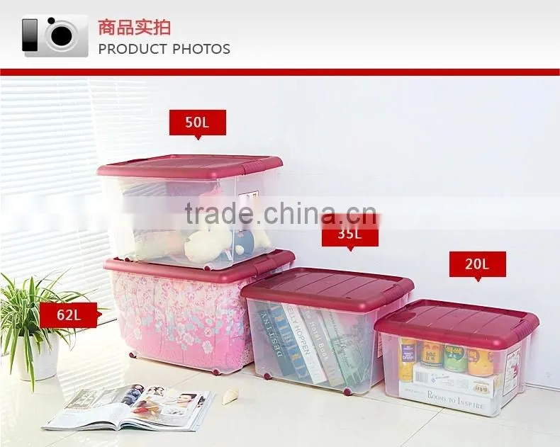 Professional manufacturer for clear plastic storage box with lid