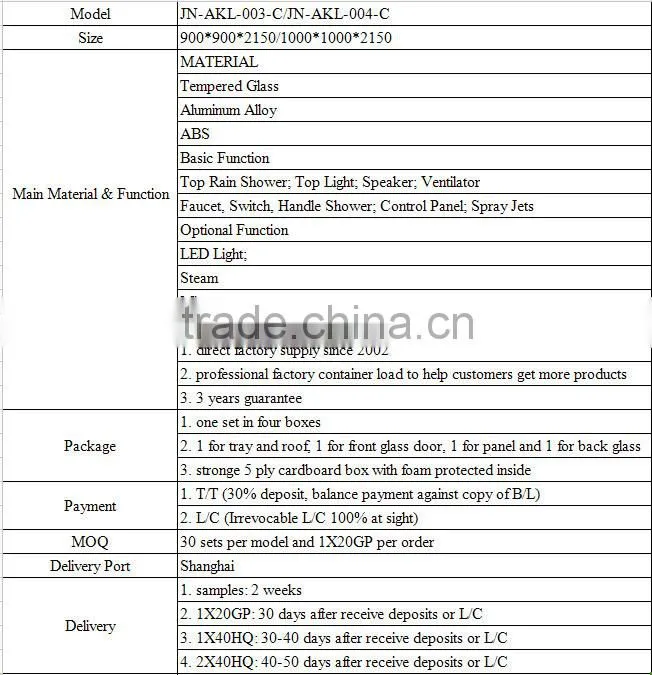 Wholesale High Quality complete shower box