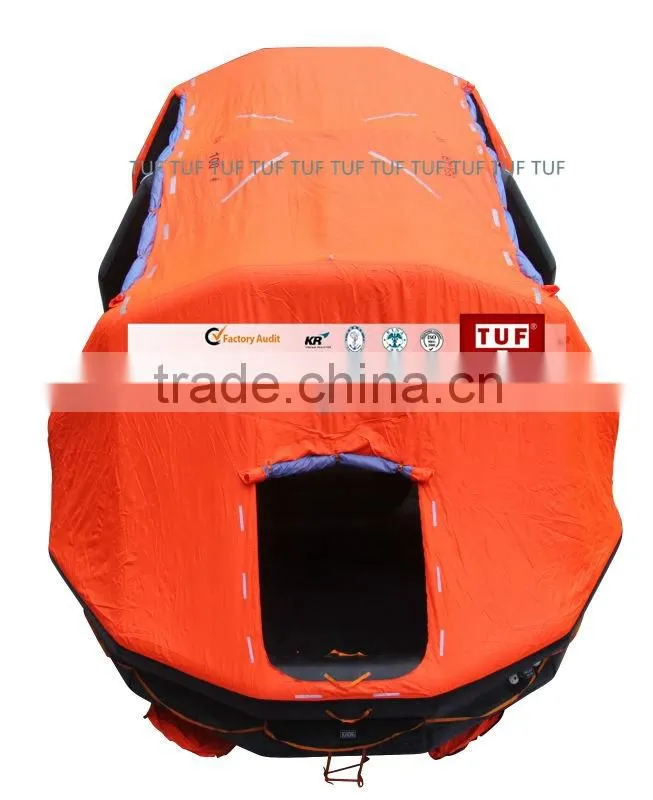 (Large) Throw-over self-righting inflatable liferaft(SOLAS)