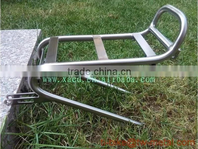 Super light titanium bicycle front rack customized ti luggage carrier & bag holder cheap ti bike front rack made in china