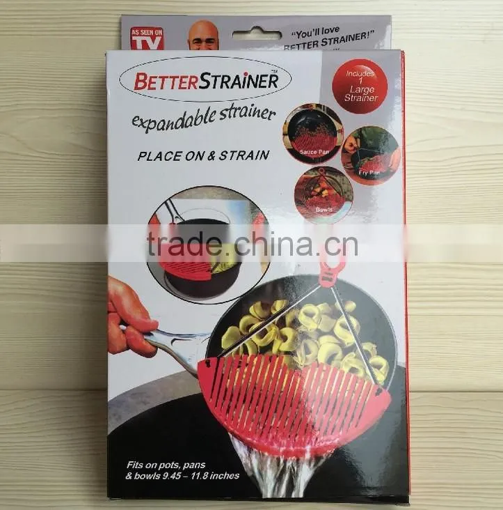 Expandable Strainer Better Strainer Stretch Better plastic vegetable strainer