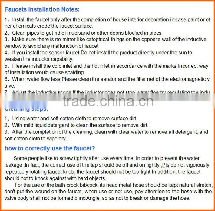 2015 hot sale kitchen mixer Automatic hands free Electronic Sensor faucet