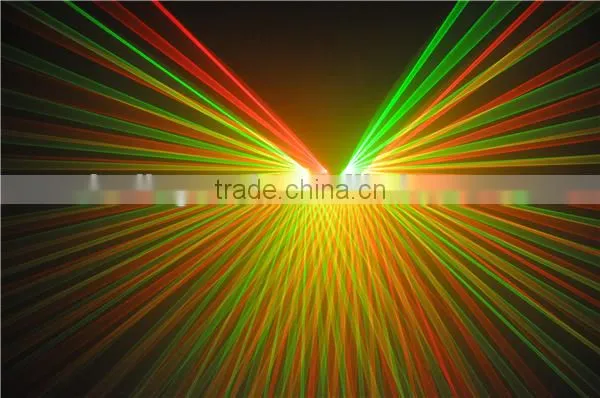 Four Lens 2xRed and 2xGreen stage laser lighting