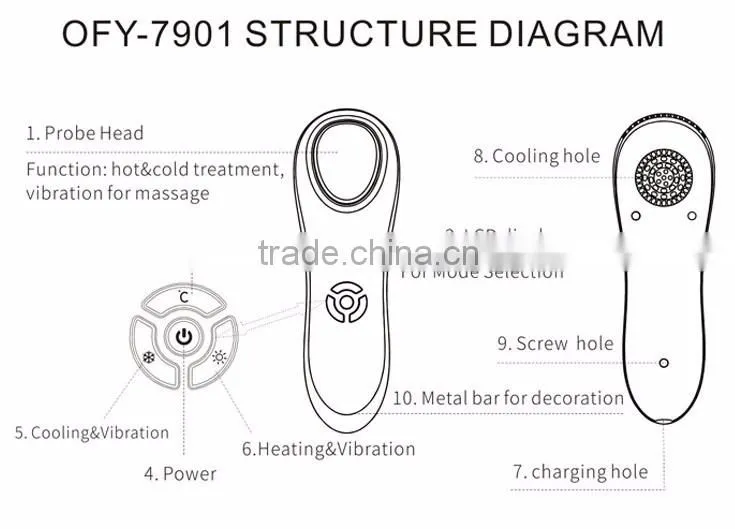 professional home use beauty machine hot cold hammer