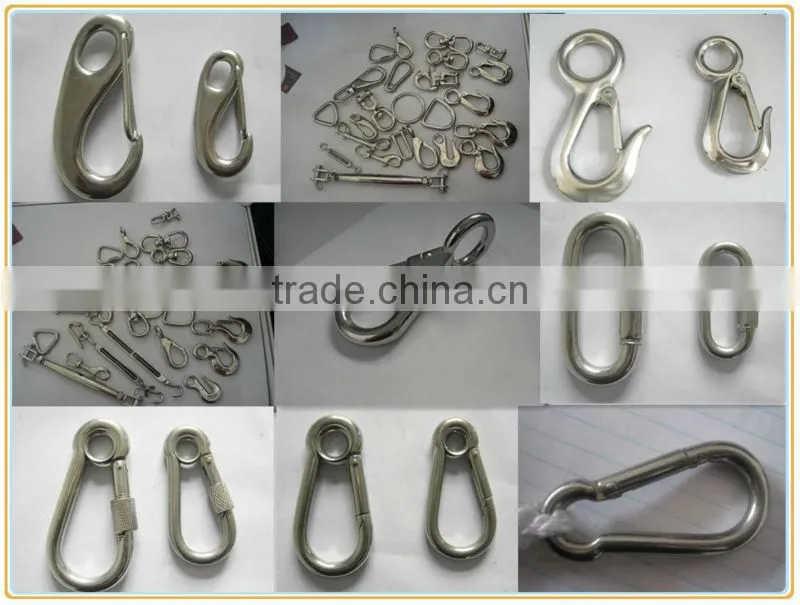 DIN 5299 snap hook with screw
