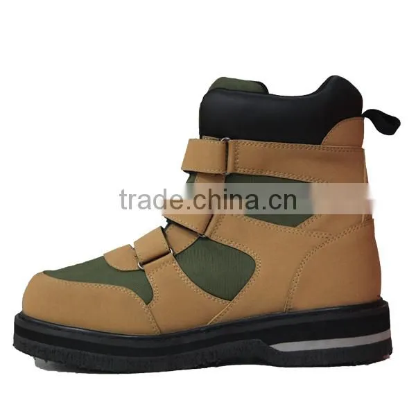 New Designed PU Wading Shoes With Felt Sole For Men