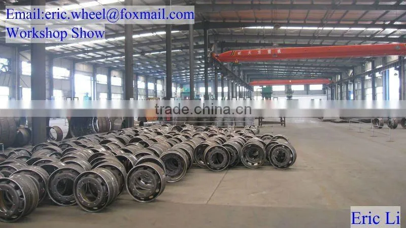 22.5*6.75 tubeless steel wheel