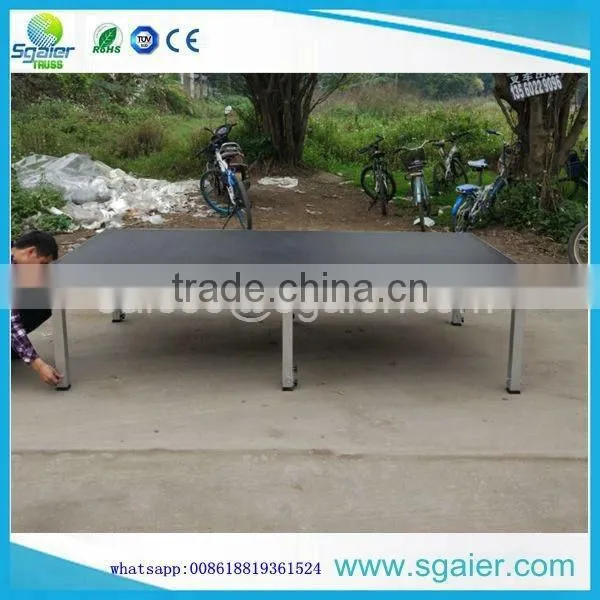 Easy collapsible stage platform,big thickness stage with leg