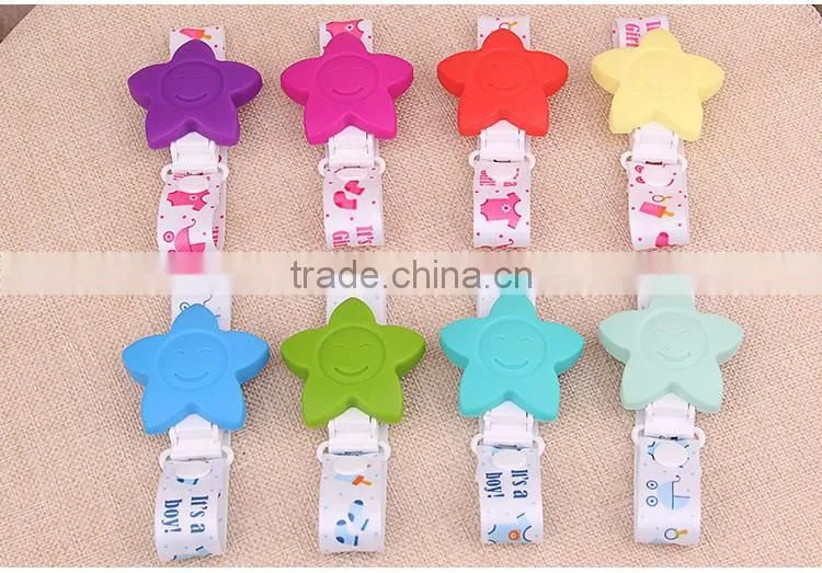 Baby Pacifier Chain Colorful Chain Cloth Material New Style