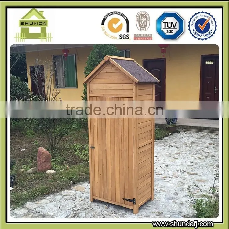 SDG01 Waterproof Wooden Outdoor Storage Cabinets / Garden Tool Shed