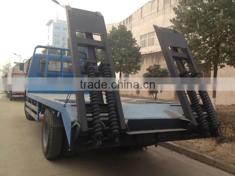 4*2 low bed truck,forklift truck loading truck,flat bed pickup