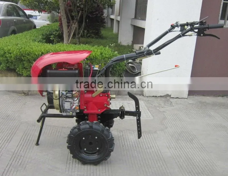 Mini Diesel Tiller,Diesel cultivator,7HP mini diesel tiller with headlighter
