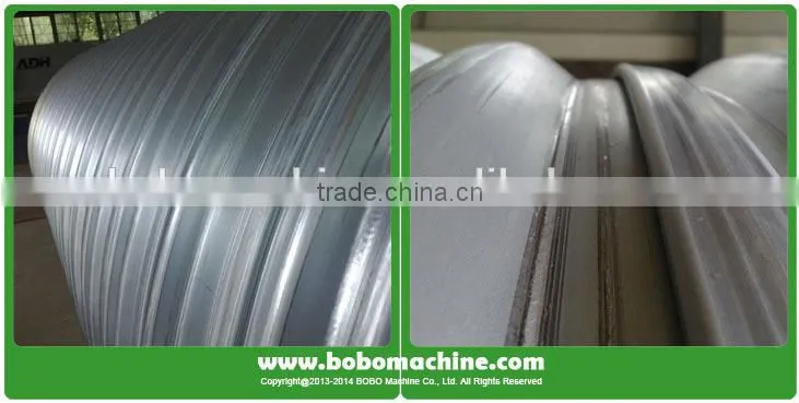 Large diameter corrugated steel tube forming machine