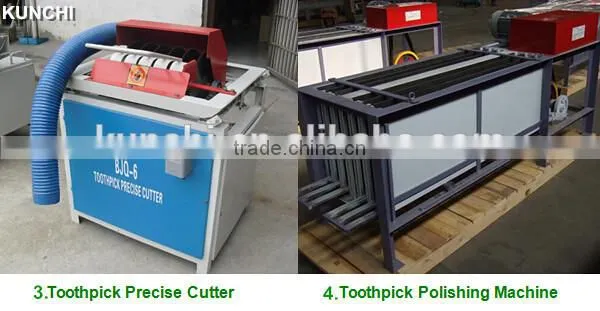 Best quality in China wood tooth pick machine line with whole production line