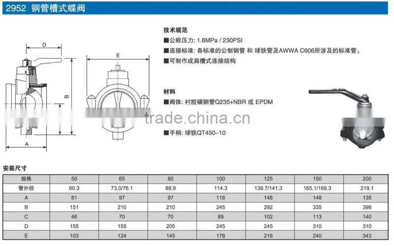 Signal butterfly valve