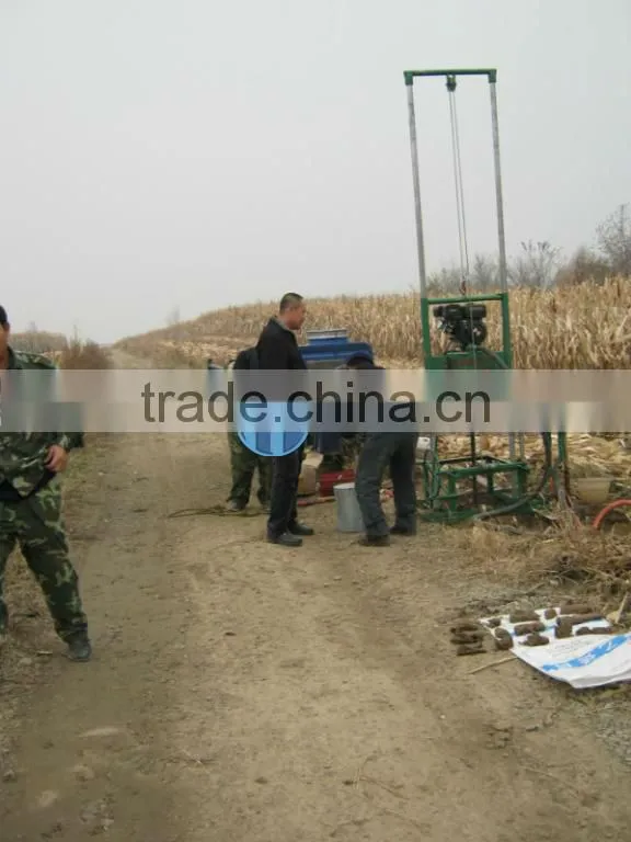 small rotary drilling rig HF80, water well drilling rig, two men can move