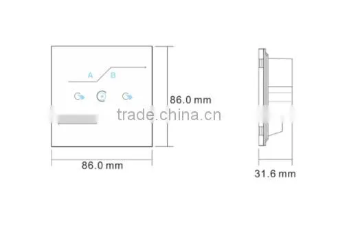 DC12V 2A Voltage and Remote Control type Dali Touch Controller
