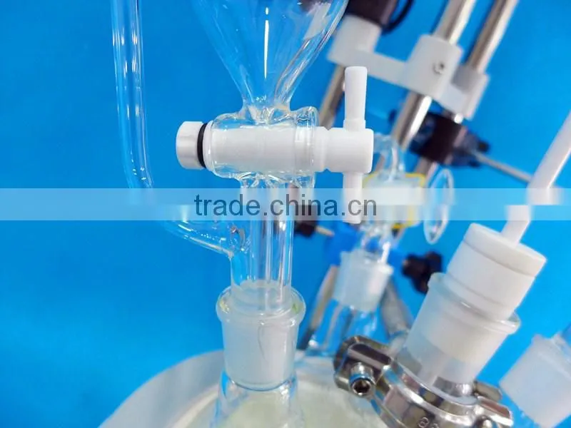 2L Single-Layer glass reactor For Laboratory