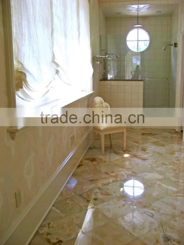 CUSTOM DESIGN ONYX BATHROOM COUNTERTOPS