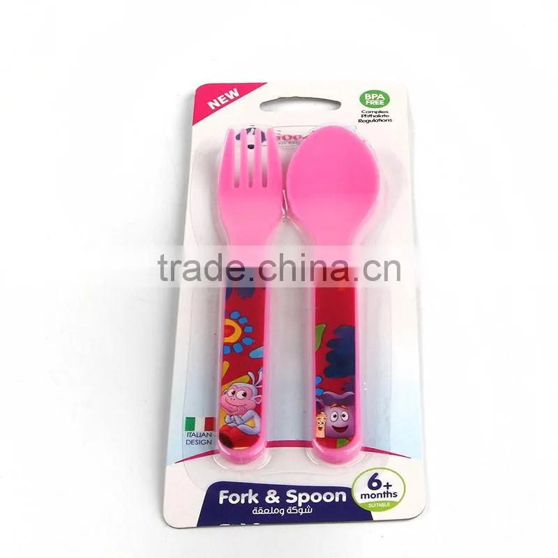 Baby cutlery set includes fork and spoon wholesale baby flatware Sets