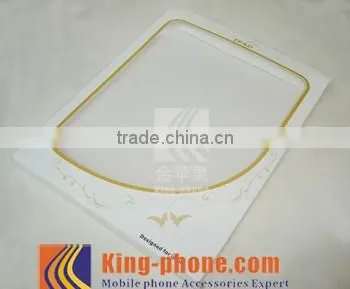 Customized paper box for cell phone case with plastic hang hole, cell phone box