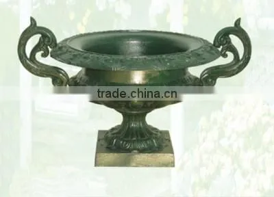 Trade Assurance Cast Iron Urn, Antique Vase, Antique Flower Pot