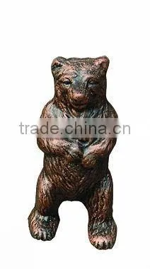 animal statue cast iron peacock