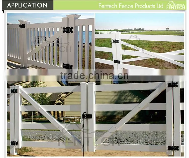 Made in China Fentech High Quality PVC Fence Gate Hinge and Latch for Gate