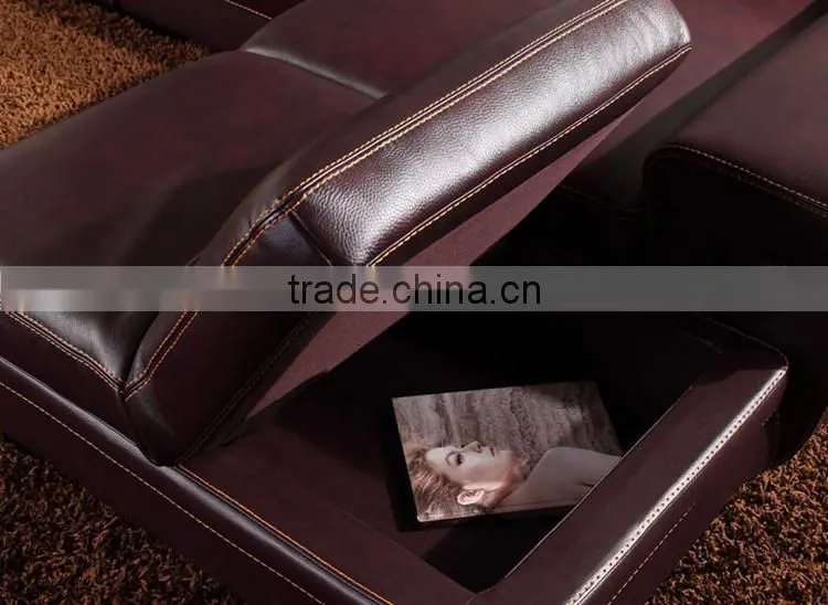 luxury furniture modern 100% top grain leather sofa set