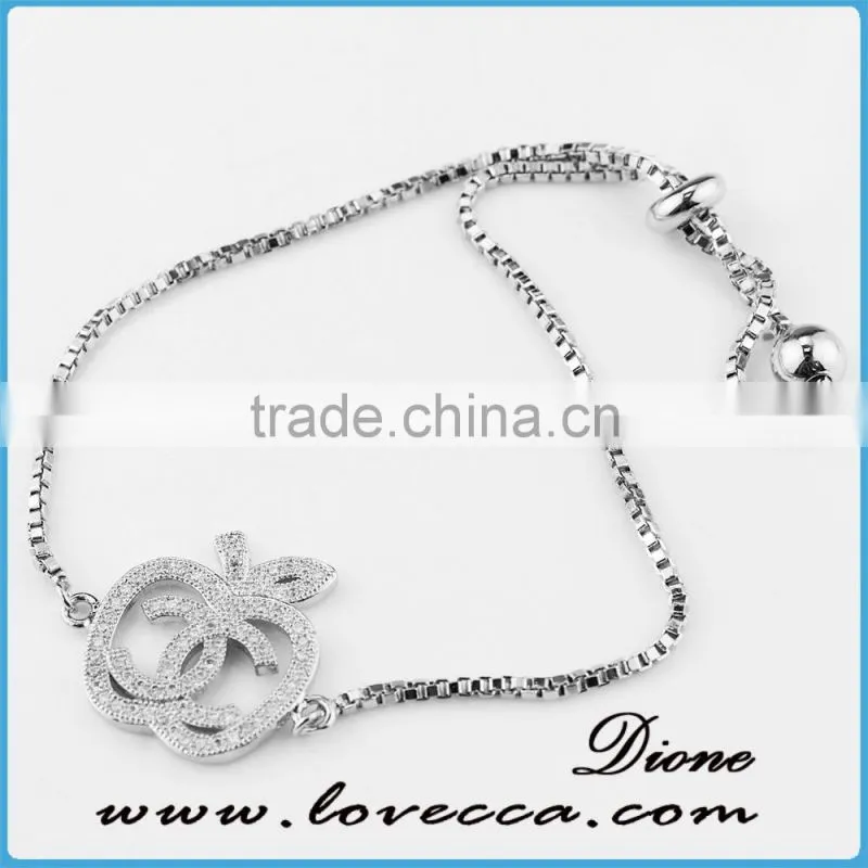 Gift For Her Small CZ Bracelet Tiny Diamond Micro pave Bracelet