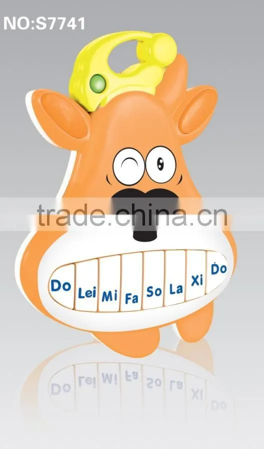 2015 hot sale electronic educational musical instrument Christmas deer shape keyboard for kids/keyboard learning machine toys