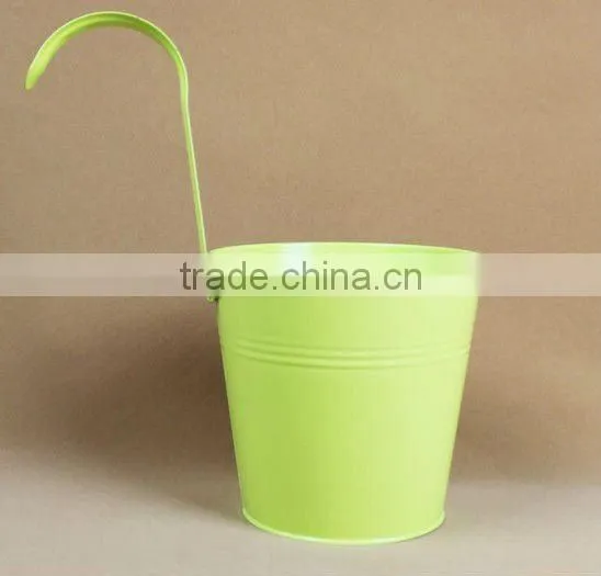 Galvanized Hanging Flower Pot
